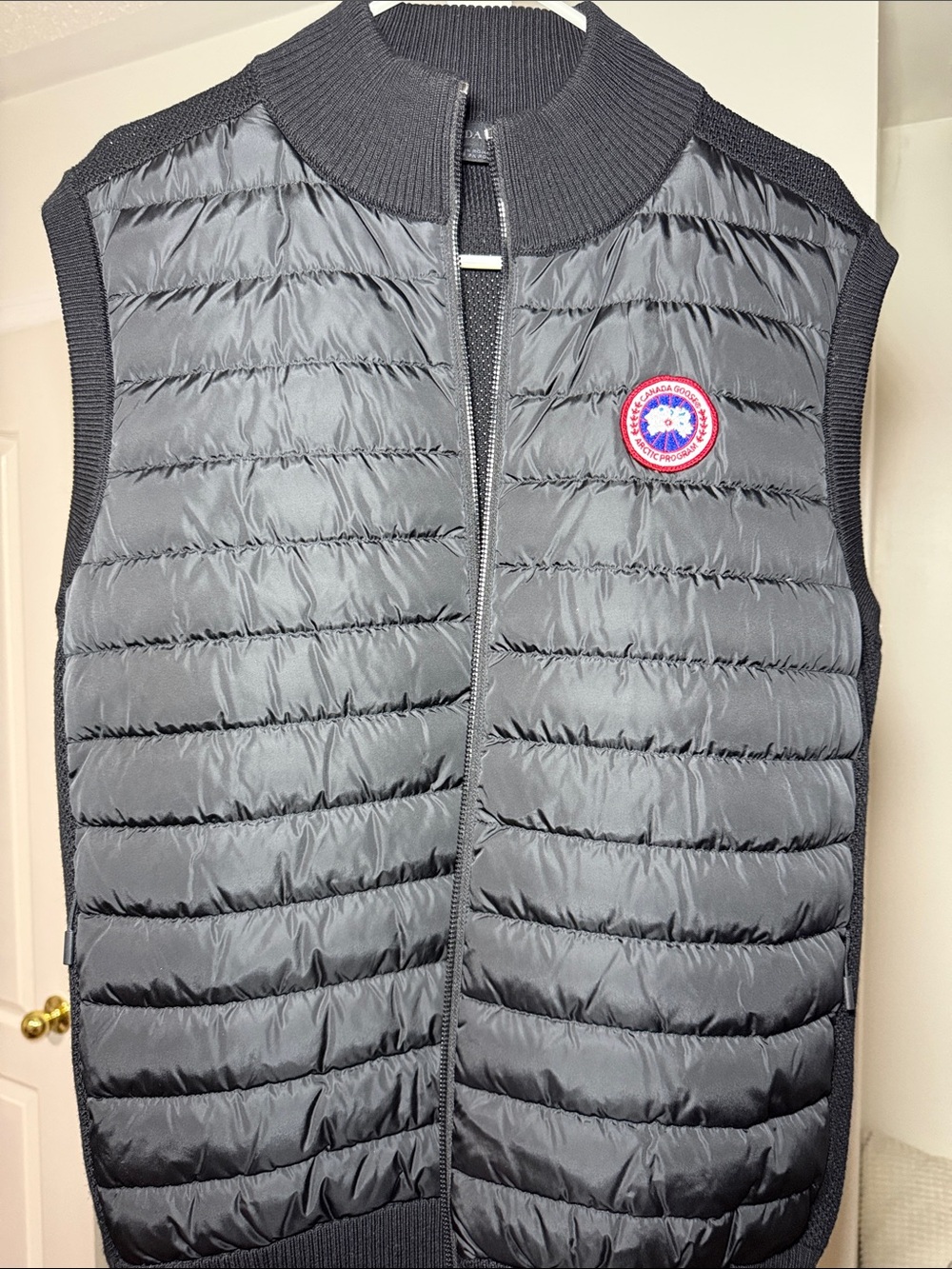 Men's Quilted Puffer Vest by Canada Goose - Black